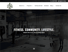 Tablet Screenshot of crossfitwestallis.com